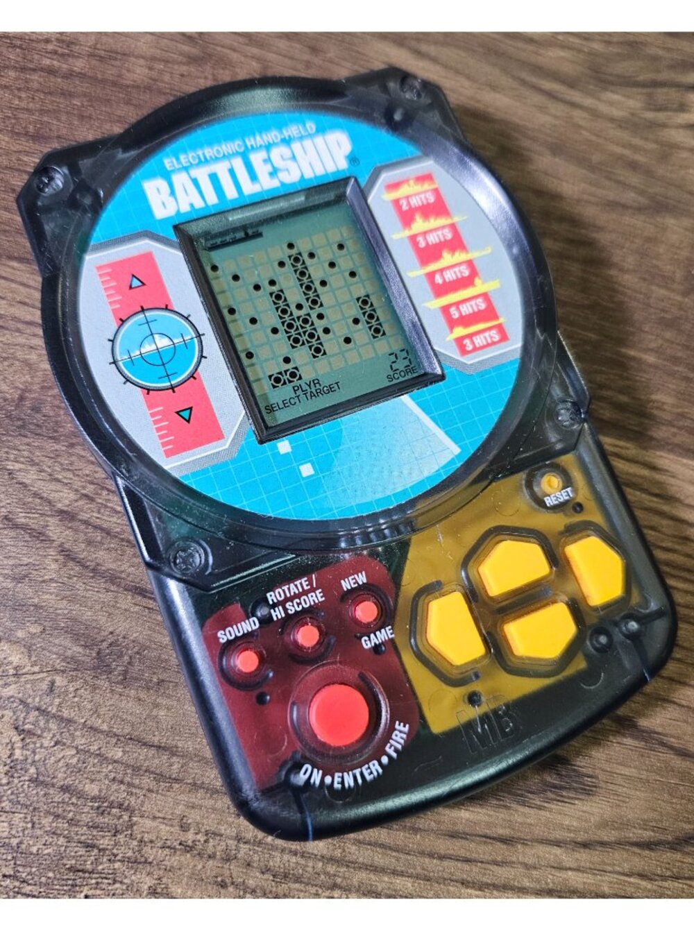 Vintage Battleship Electronic Handheld Game by Milton Bradley 1995.
